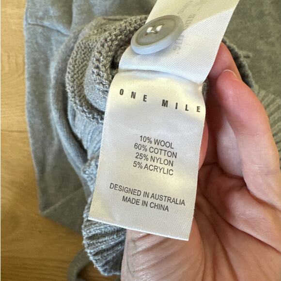 One Mile The Label - Drew Knit Bralette & Cardigan in Gray - Picture 5 of 6